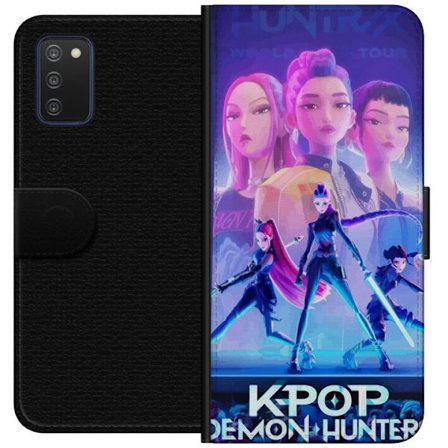 Kompatibelt Plånboksfodral till Samsung Samsung Galaxy A03s Trendiga KPop Demon Hunters docka figur