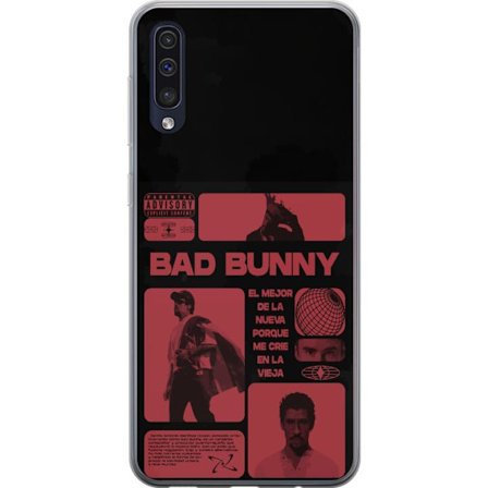 Kompatibelt Mobildeksel til Samsung Galaxy A50 Bad Bunny NFL-inspirert skjoldlogo med amerikansk fotball og stjerner