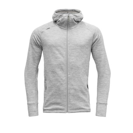 Devold Nibba Man Jacket W/Hood Men Mid layer tops Grey L
