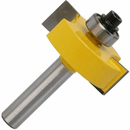 8 mm varrella varustettu olakkeen jyrsin, jyrsin 6 laakerilla useille syvyyksille 28,6 mm, 22,2