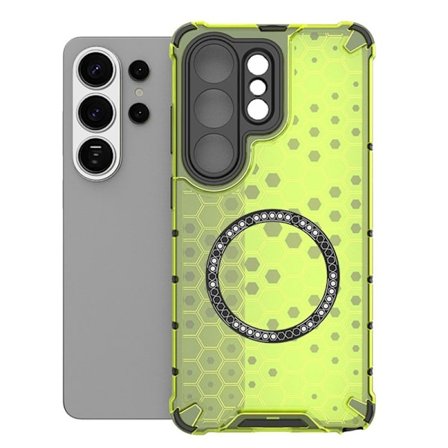 Mobilskal till Samsung Galaxy S26 Ultra Honeycomb Design TPU + PC - Grön