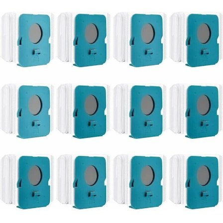 12 stk. Clean Station-station til Samsung Bespoke Jet VCA-ADB95, VS20A95923W, støvsugerposer, vakuumpose, tilbehør til støvsuger