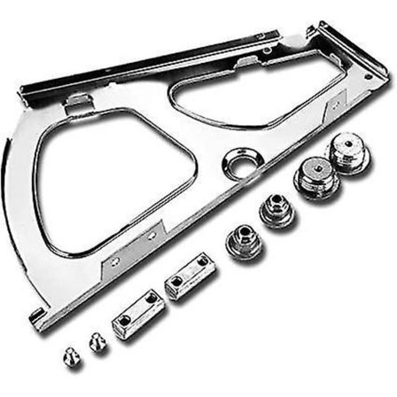 2 Par Sko-Skabshængselrammer Rustfrit Stål Beslag