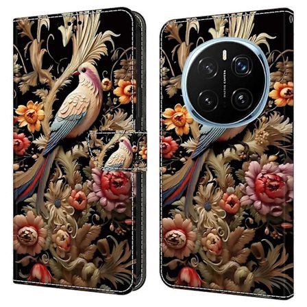 For Honor Magic7 Pro 5G Deksel PU Lær Lommebok Telefondeksel med Støtte