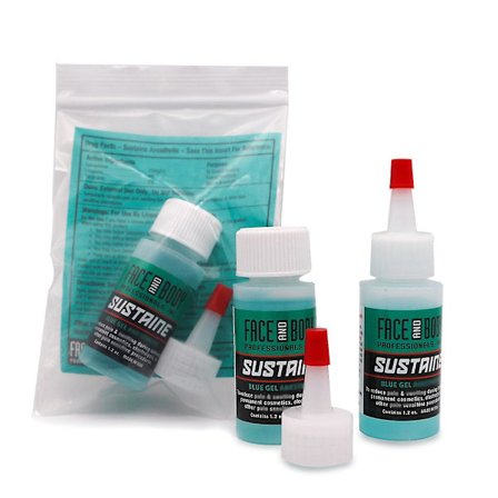 1 stycke 1,2 oz Professional Face amp Body Tattoo Support Blue Gel Semi-permanent Eyeline Eyeline Blue Assist Care Gel