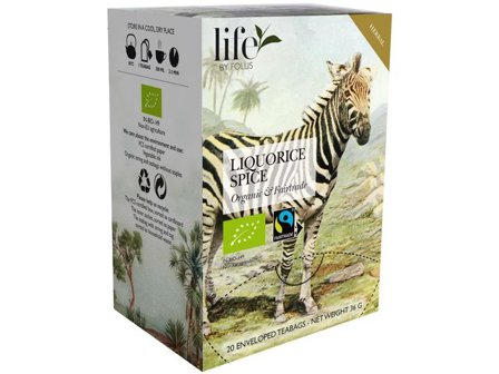 life BY FOLLIS Te Lakrits kryddor 20/fp - Lyreco - Kök och servering - Kaffe och te - Te
