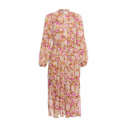 RUE de Femme Kjole Siggy Sand m/ Pink Print 850 Pink, Dame, Størrelse: XL
