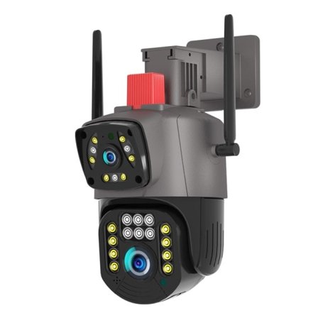 3MP HD IP Kamera Vandtæt Dual Lens CCTV Sikkerhed Video Overvågning Kamera