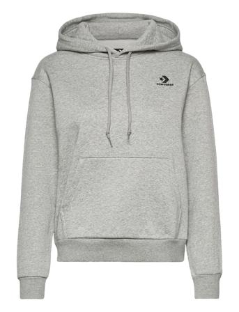 Embroidered Star Chev Po Hoodie Bb Black Grey Converse
