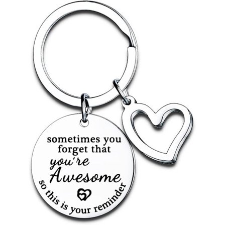 Roliga presenter till kvinnor och män Inspirerande nyckelringsgåvor till en bästa vän Nya jobbpresenter mamma dotter födelsedag julklappar