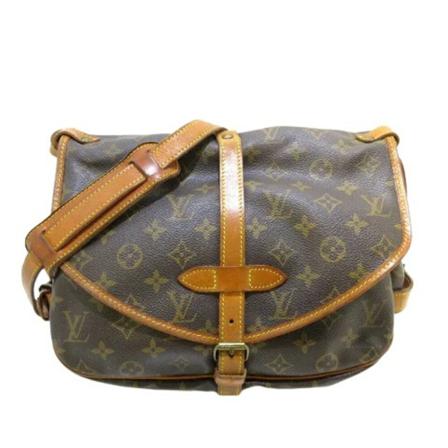 Louis Vuitton Vintage, Pre-owned Saumur 30 Monogram Messenger Bag Bruin, Dames, Maat:ONE Size