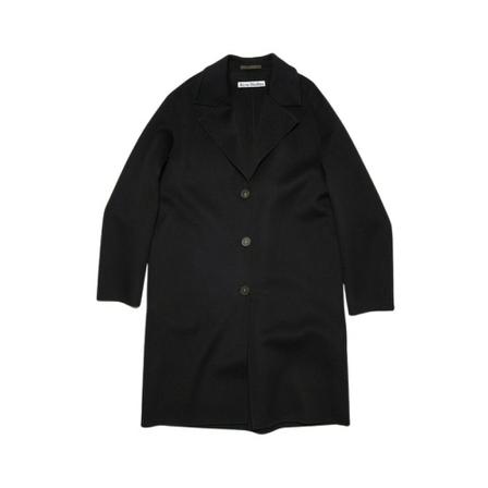Acne Studios, Single-Breasted Coats Zwart, Dames, Maat:S
