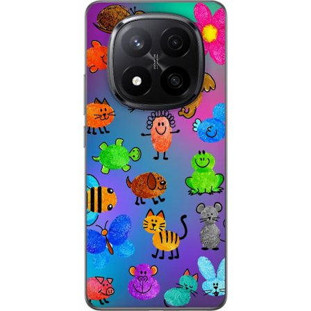 Yhteensopiva Puhelinkuori Xiaomi Redmi Note 14 Pro+ Little Scribble Friends