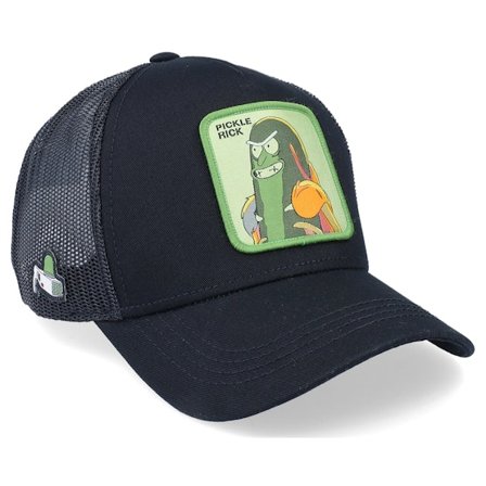 Capslab - Noir trucker Casquette - Rick & Morty Pickle Rick Black Trucker @ Hatstore