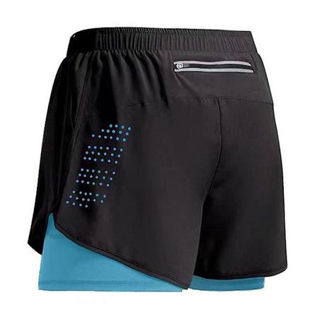 2023 Sport Shorts Män Sportswear Dubbeldäck Träning Kortbyxa Sommar 2 I 1 Strand Homme Kläder Jogging Gym Löpning Shorts Z