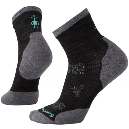 Smartwool Women's PhD Run Cold Weather Mid Crew Socks Women workout socks Black L 42-45