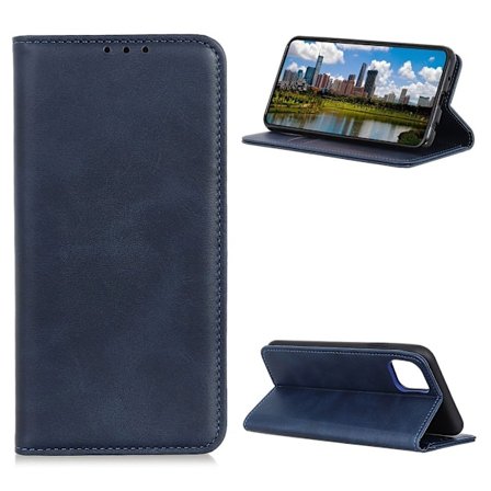 Äkta läder iPhone 12 Pro / iPhone 12 fodral - Blå