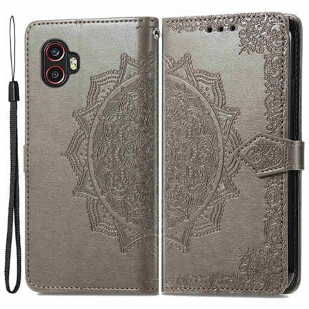 Mandala Samsung Galaxy Xcover 2 Pro / Xcover 6 Pro Flip Fodral - Grå