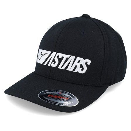 Alpinestars - Black flexfit Czapka Z Daszkiem - Reblaze Hat Black Flexfit @ Hatstore