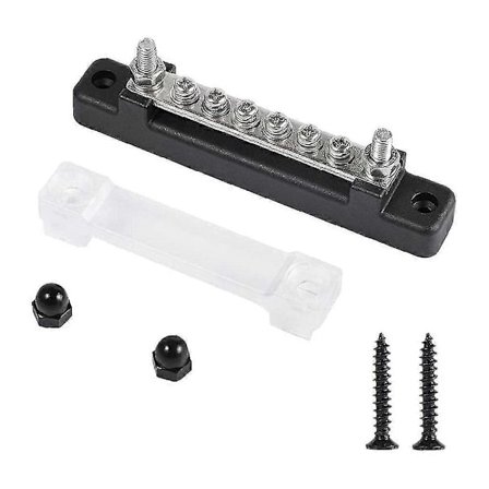 6p Kobber Samleskinne 150a Høj Strøm Lige Enkelt Række Med Gennemsigtigt Topdæksel Til Marine Yacht