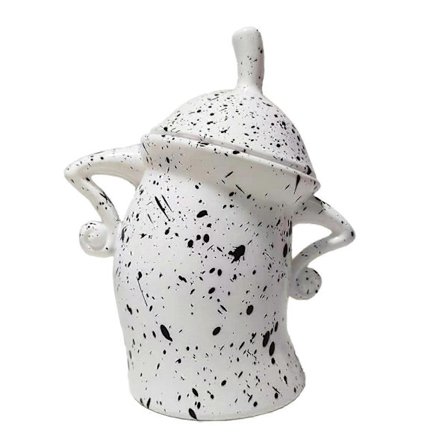 Burk med attityd, stor keramisk burk med lock, söt kreativ matförvaringsburk med lufttätt lock för kaffe, te, socker och kryddor - Perfekt