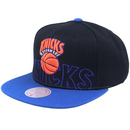 Mitchell & Ness - NBA Noir snapback Casquette - New York Knicks New York Knicks Low Big Face Black/blue @ Hatstore