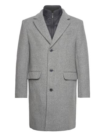 Slhjoseph Wool Coat Noos Grey Selected Homme