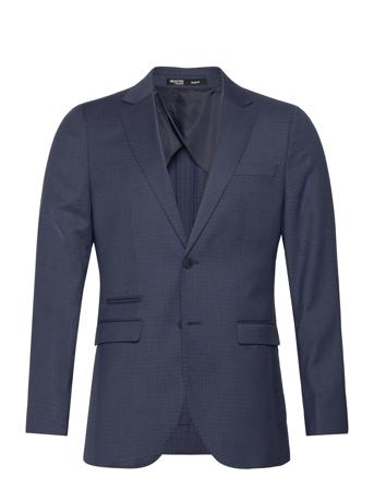 Slhslim-Neil Blue Check Blz Selected Homme Navy