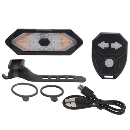 Cykel Fjärrkontroll Bakljus Cykel USB Uppladdningsbar Blinkers Bakljus med Högtalare