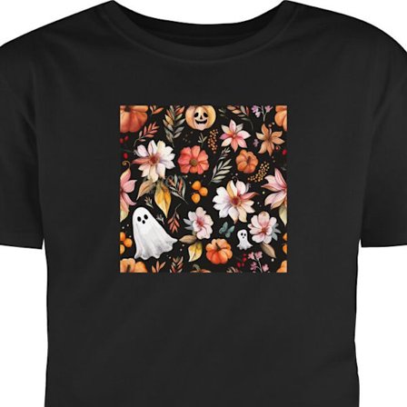 Barn T-shirt Halloween Mönster Pumpa Spöke Maskerad