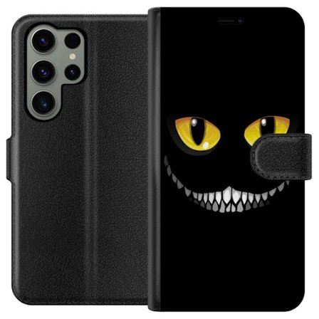 Kompatibelt Plånboksfodral till Samsung Samsung Galaxy S23 Ultra Eyes In The Dark Black