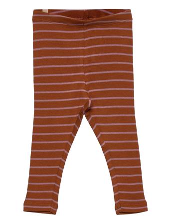 Rib Leggings Brown Wheat