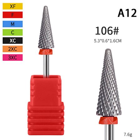 Skaft Tungsten stål Nagelborrfil för elektrisk manikyr