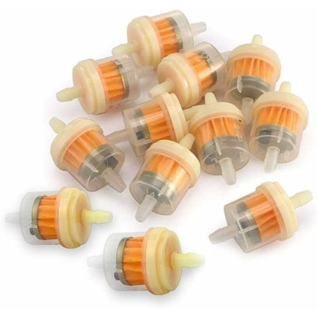 Drivstoffilter med magnet, 12 stk. Universal bensin inline drivstoffilter med magnet for ATV motorsykkel gressklippere