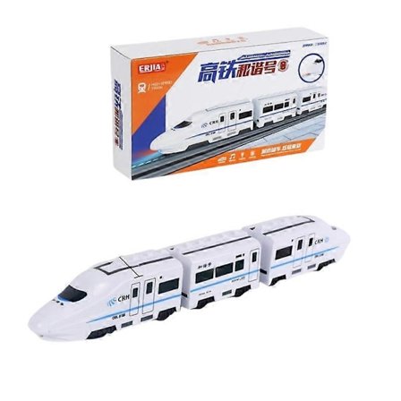 Höghastighets Elektrisk Gjuten Tåg Räls Buss Spår Kul Tåg Leksaksmodell Set