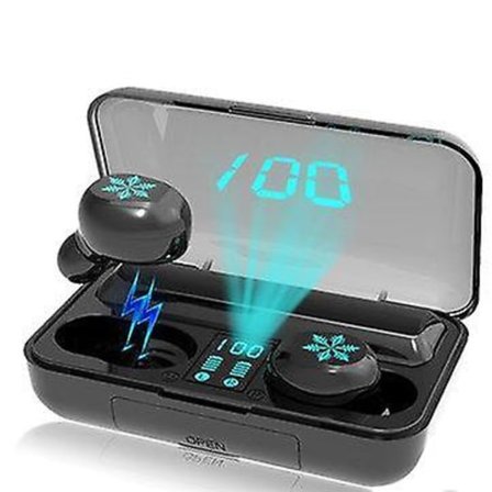 Mini Portable TWS Earbuds Trådlös bluetooth 5.0 hörlurar LED-skärm