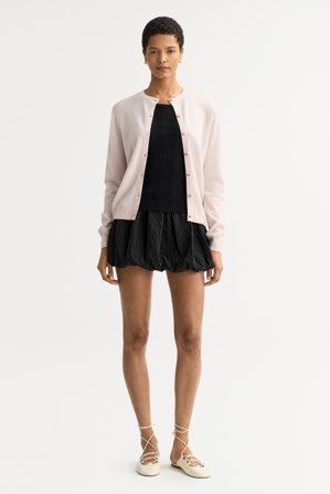 Soft Goat - Cardigan - Women cashmere sweater - M - Powder