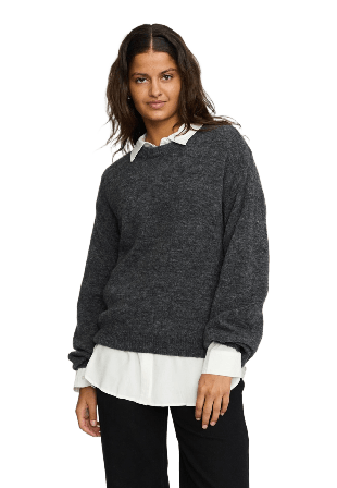 Soft Rebels Srallison Knit Tröjor Dam Grå XS