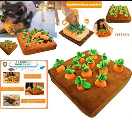 Pet Dog Chew Toy Pull Up Morötter Rädisa Grönsaksleksaker