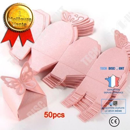 Godisboll - TD - 50-pack - Papper - Rosa - Festdekoration