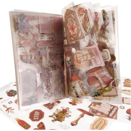 20 Kuvaa Scrapbooking-Tarrat Materiaalit Vintage Kukka Bullet Journal Esteettinen Tarrat Vedenkestävä Scrapbook Käsityö Koriste Viivakoodi Kalenteri 