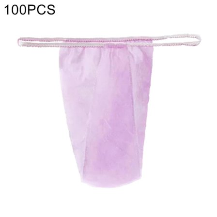 100 stk./sæt Engangs-trusser Talje T Thong Praktisk Kvinder Hygiejnisk T Thong Underbukser Til Spa-yuhao