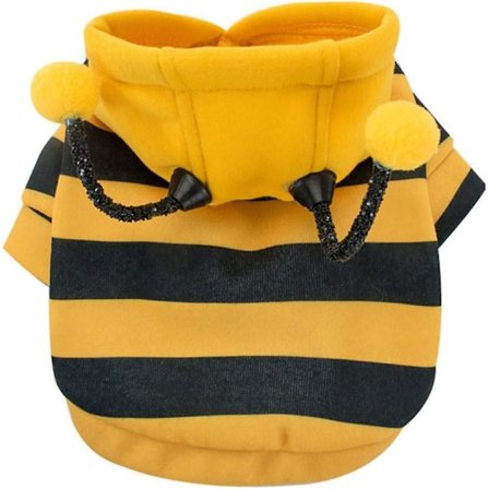 Hundegenser Vinterhettegenser Kjæledyr Vinter Varme Klær Katt Kostyme Vinter Valpejakke Hund Hettegenser Kostyme Stripete Hund T-skjorter Hund Kostyme