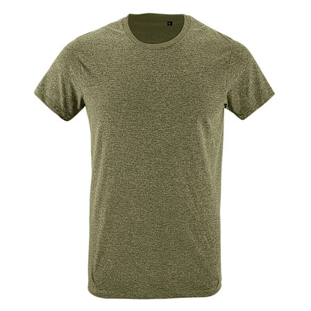 SOLS Herr Regent Slim Fit Kortärmad T-shirt XS Heather Khaki