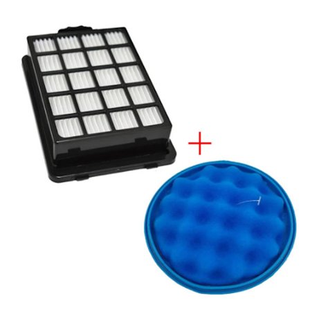 2 kpl H13 Dust Hepa -suodatin ja 1 kpl sienisuodatin Samsung SC21F50 SC15F50 SC18F50 SC50VA VC-F700G VU7000 -imurin osiin