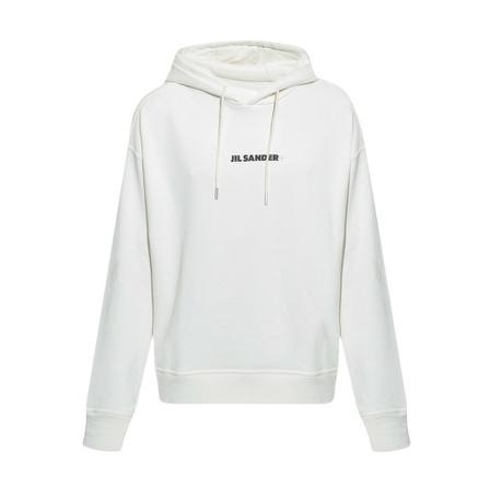 Jil Sander Hoodie With Logo Hvid, Herre