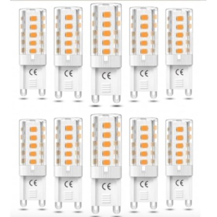 G9 LED-pærer 5W – Varmhvit – 10 stk