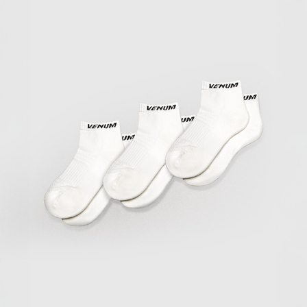 Venum Ankelsokker 3 par Hvit Svart