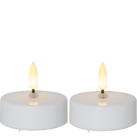 Star trading LED Värmeljus Flamme Tealight Dekoration Vit 5,8 CM