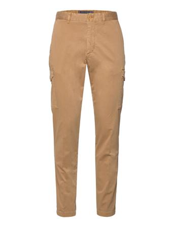 Chelsea Cargo Satin Gmd Trousers Cargo Pants Beige Tommy Hilfiger